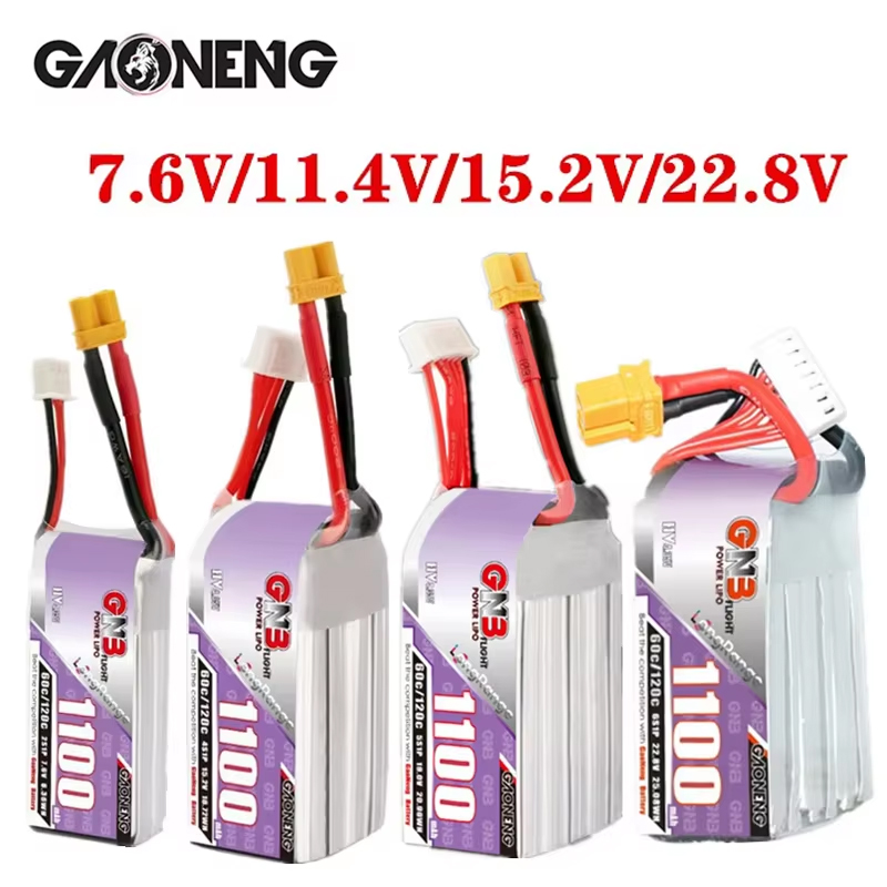 Drone Battery Lipo - GNB 1100 mAh 2 S 3