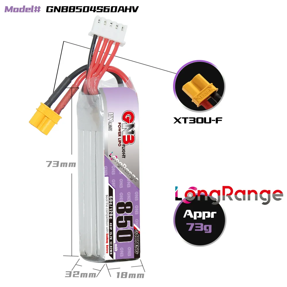 GAONENG GNB LiPo Pil 850mAh 4S - Drone Battery Li-Ion incelemesi ve fiyatı