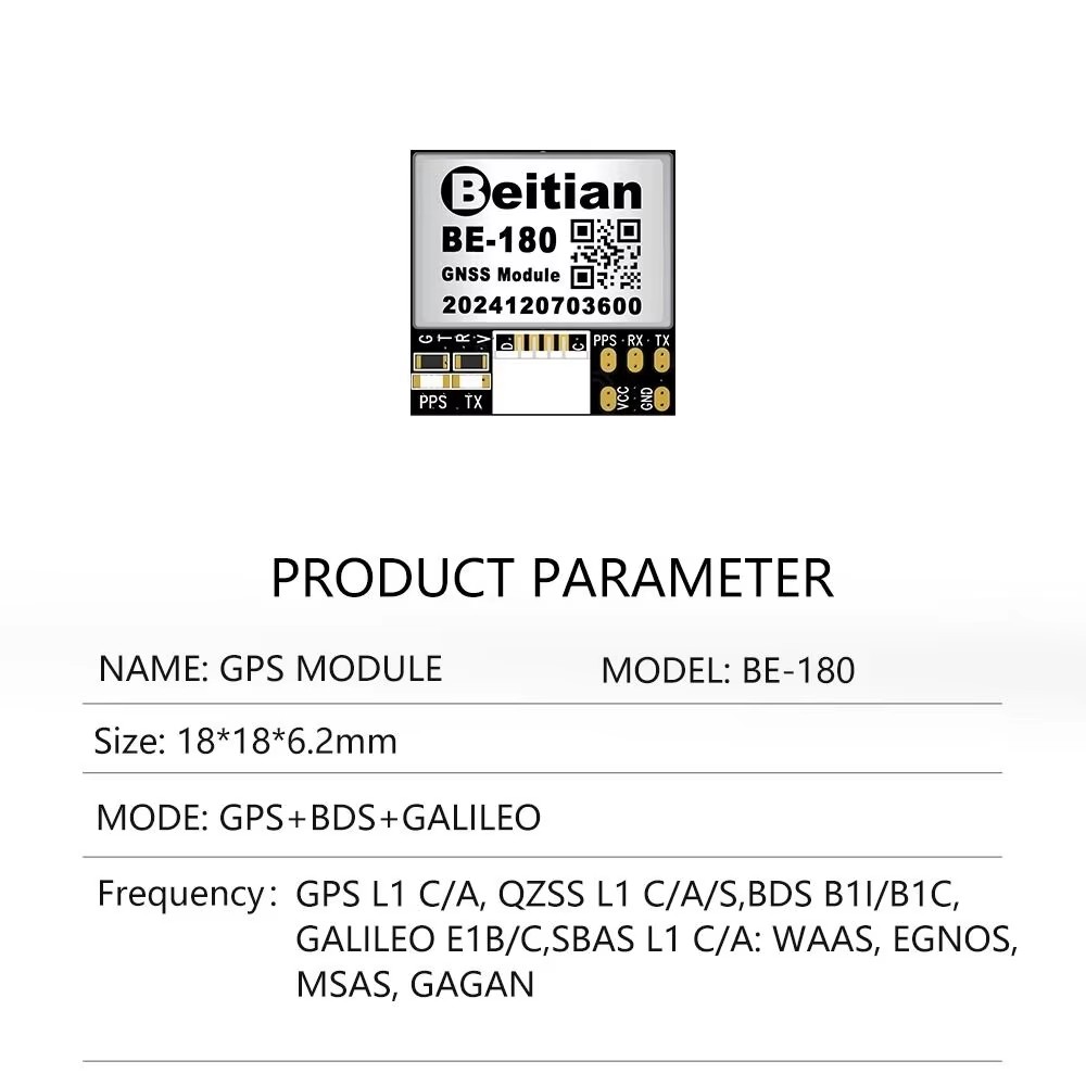 Beitian GPS Modülü BE-180 BE-2 - Drone Battery Plate incelemesi ve fiyatı