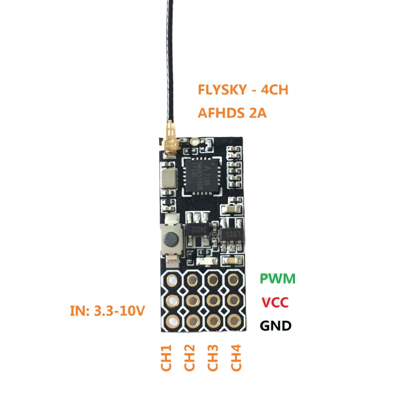 Flysky FS2A Mini Alıcı 4CH AFH - Drone Battery Lipo incelemesi ve fiyatı