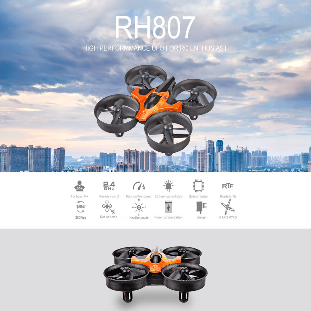 Başsız Modlu Mini RC Drone 2.4 - Eachine Drone E010 incelemesi ve fiyatı