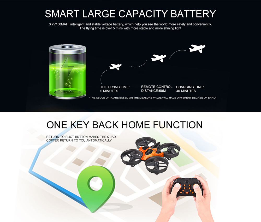 Başsız Modlu Mini RC Drone 2.4 - Eachine Drone E010 incelemesi ve fiyatı