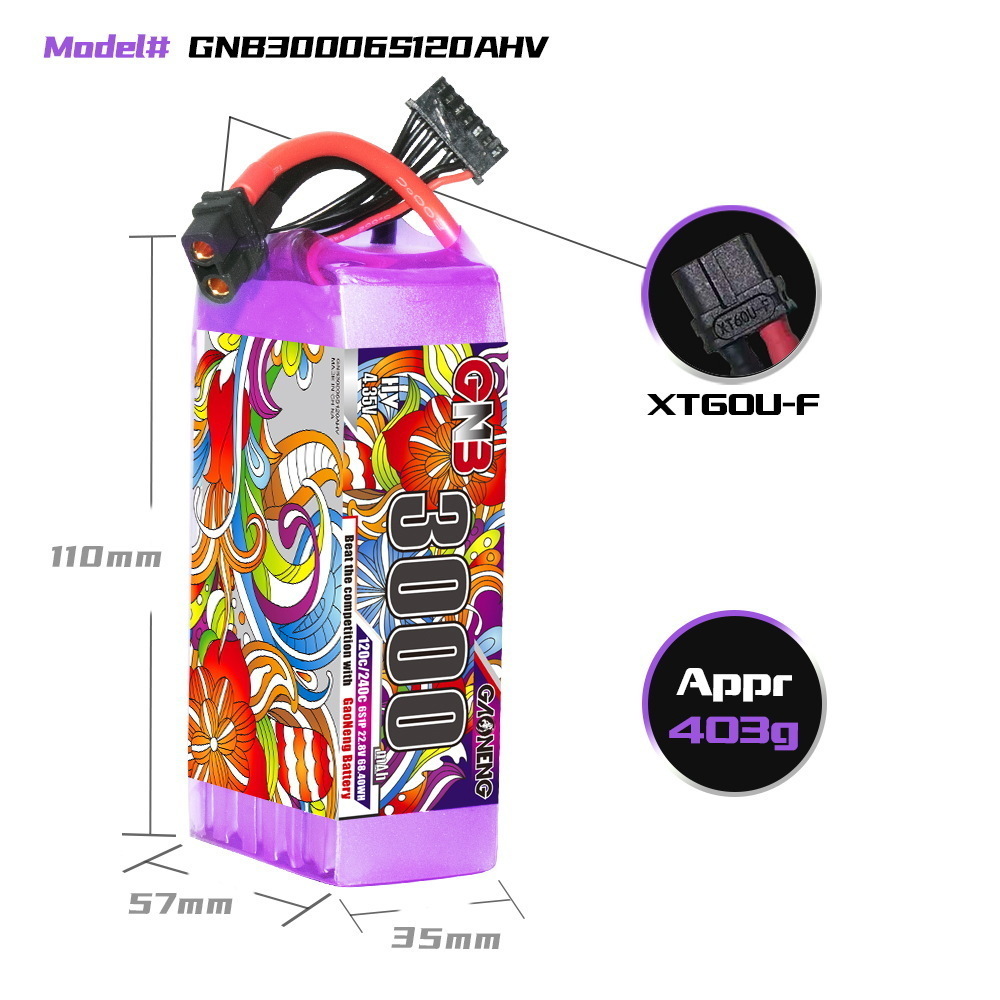 GNB Lipo Pil 6S 22.8V 3000mAh  - Drone Battery Lipo incelemesi ve fiyatı